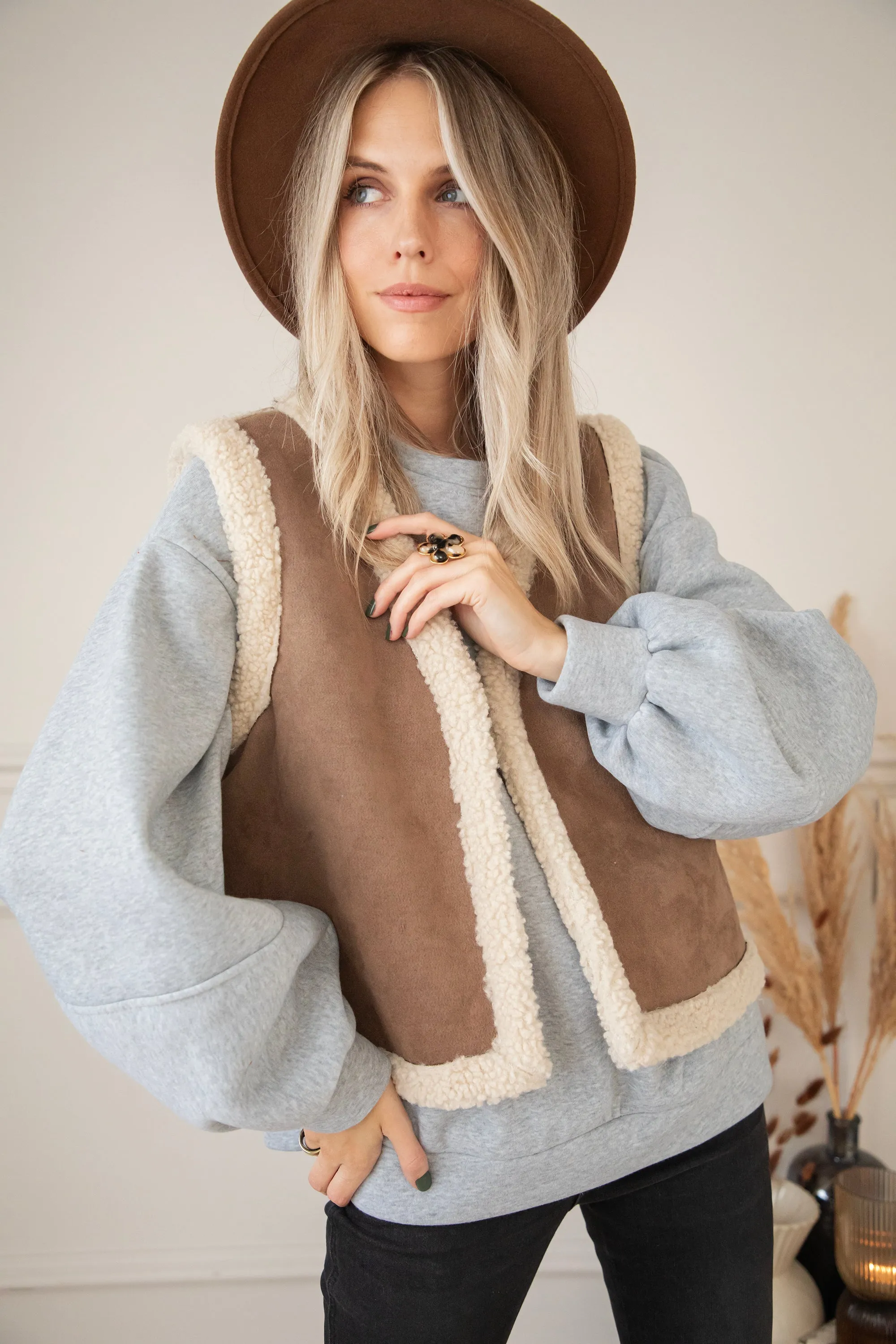 Snuggle Up  Grey - Sweater