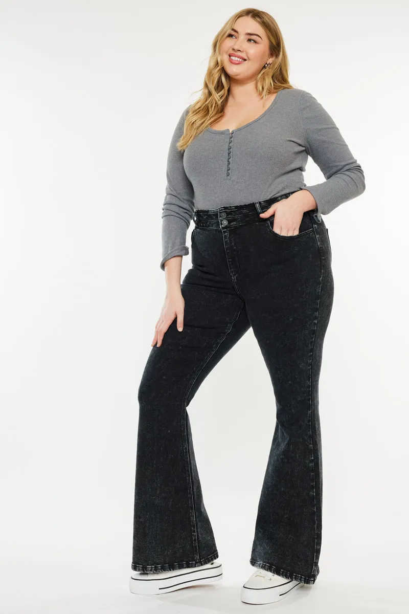 Soraya Ultra High Rise Flare Jeans (Plus Size)