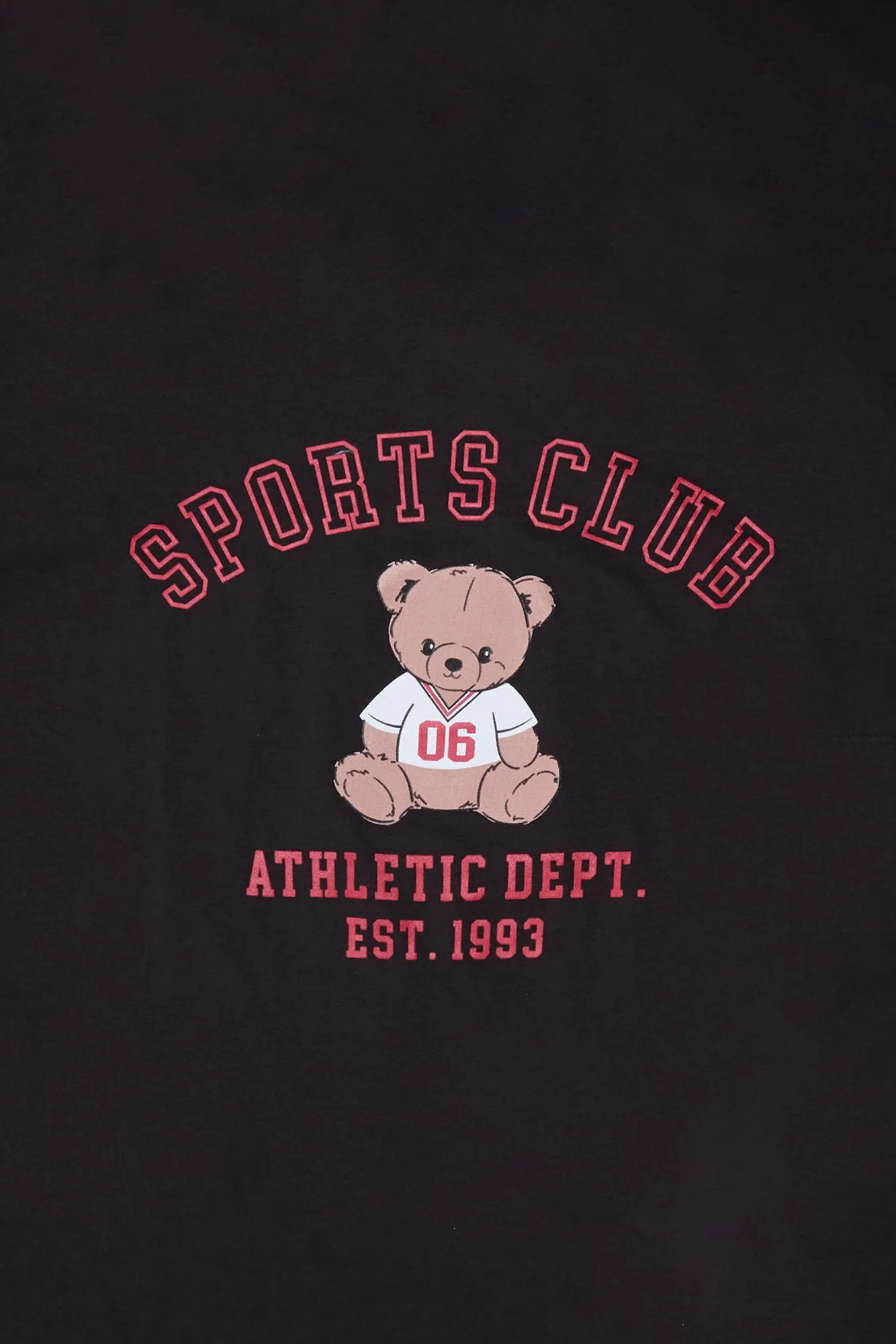 Sports Club Teddy Graphic Boyfriend Tee