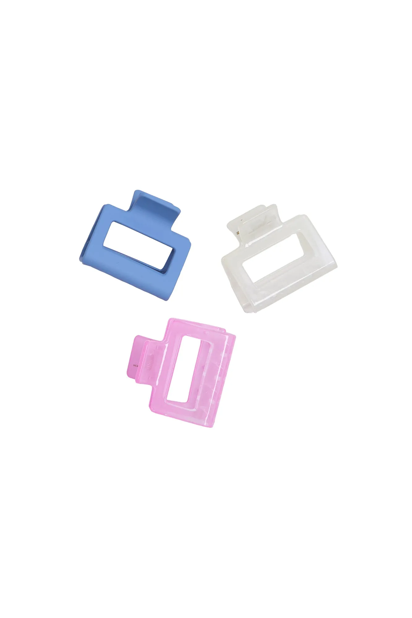 Square Claw Clips 3-Pack