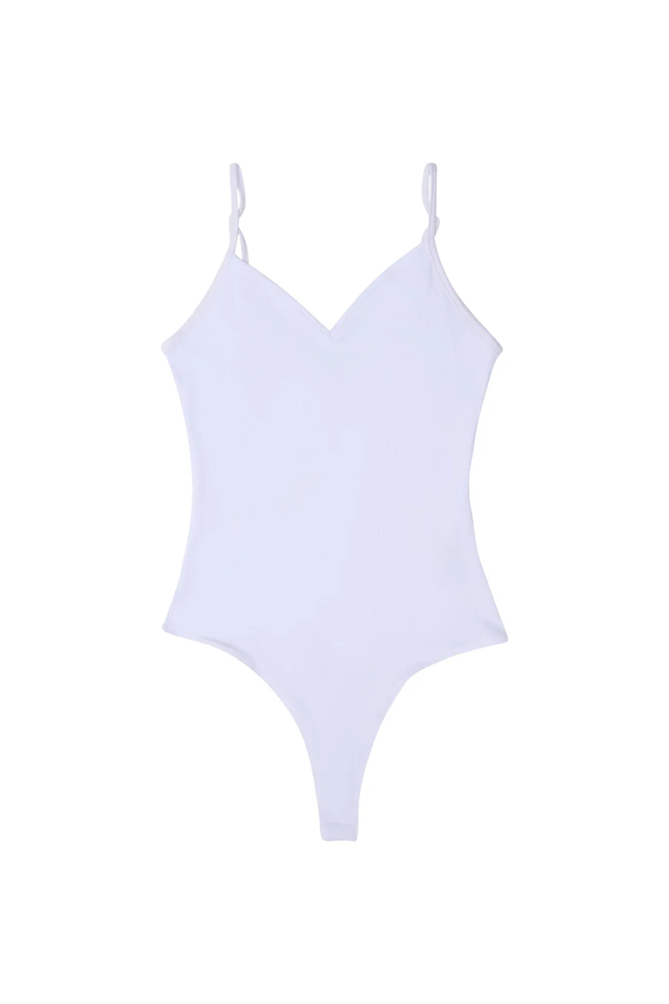 Super Soft Ribbed Cross-Back Bodysuit