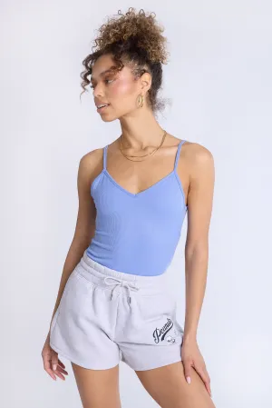 Super Soft Ribbed Cross-Back Bodysuit