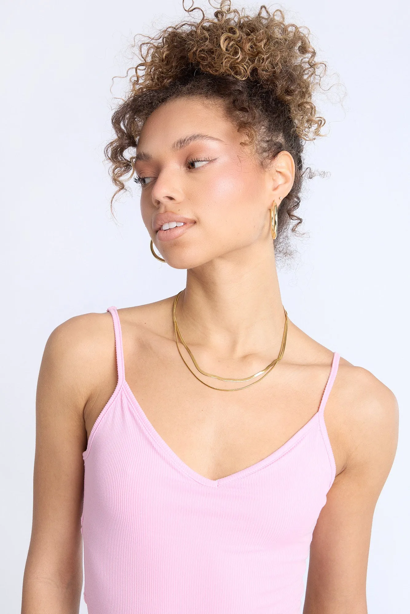 Super Soft Ribbed Cross-Back Bodysuit