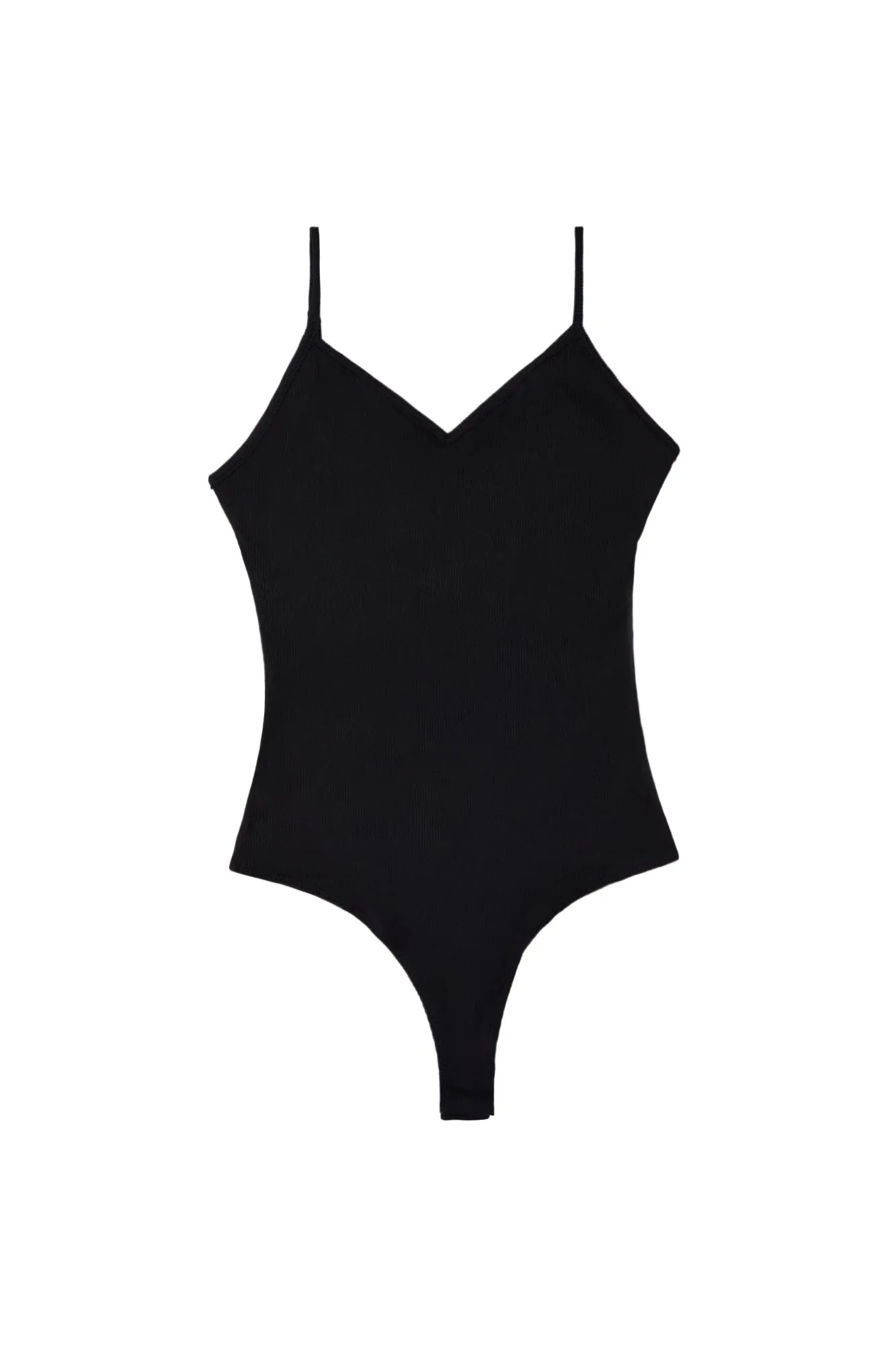 Super Soft Ribbed Cross-Back Bodysuit