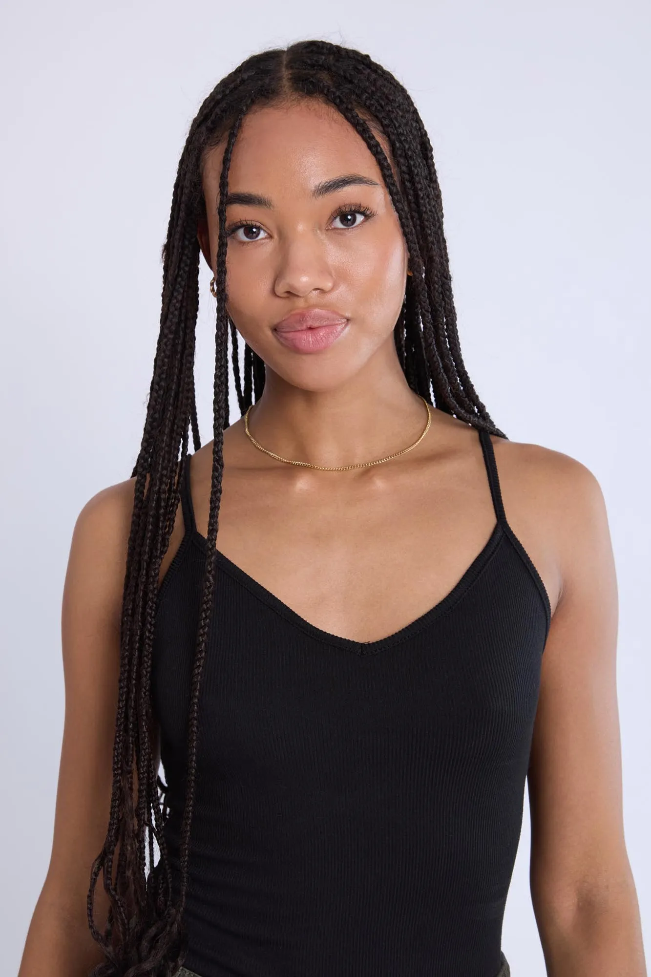 Super Soft Ribbed Cross-Back Bodysuit