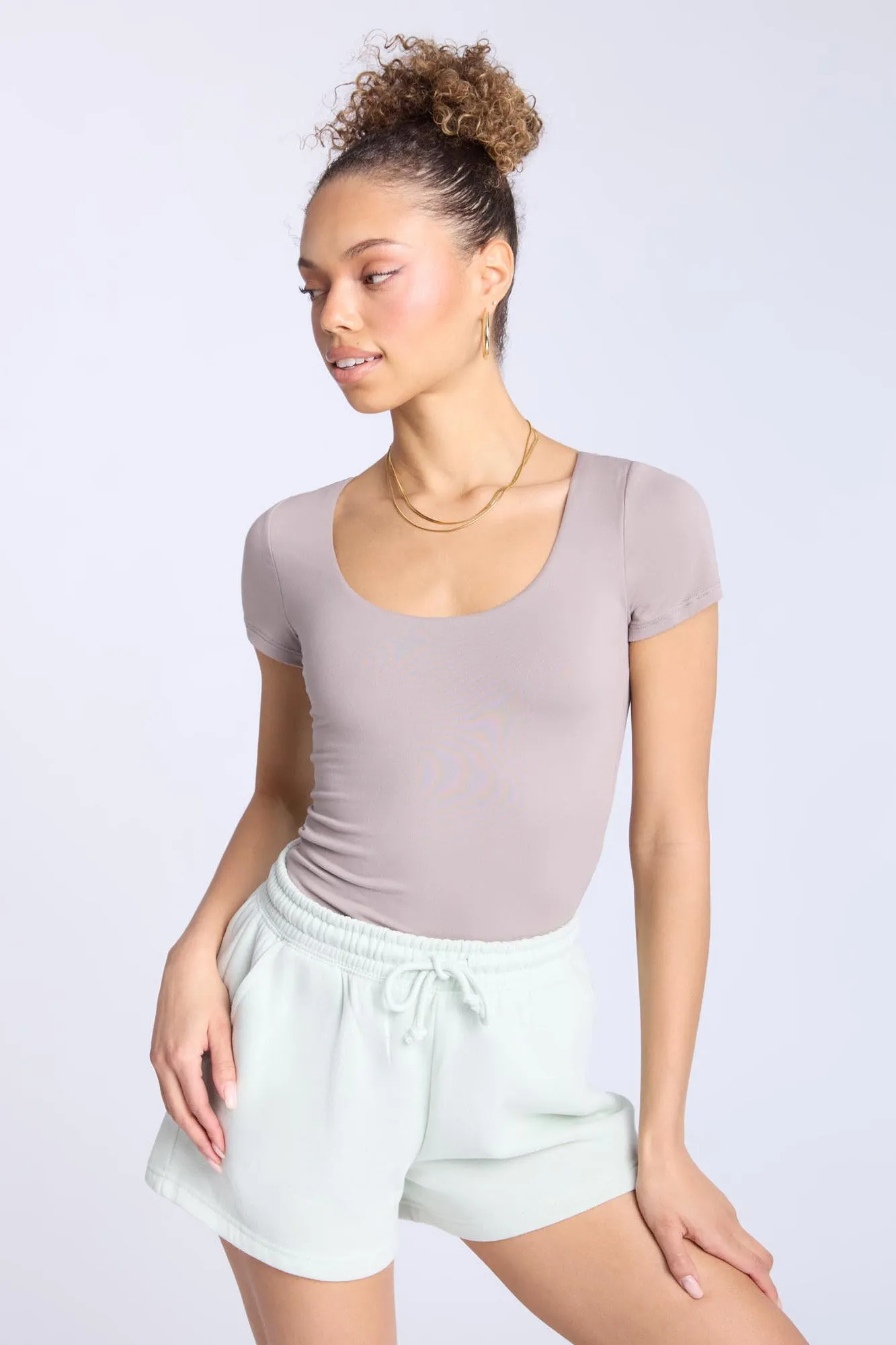Super Soft Scoop Neck Bodysuit