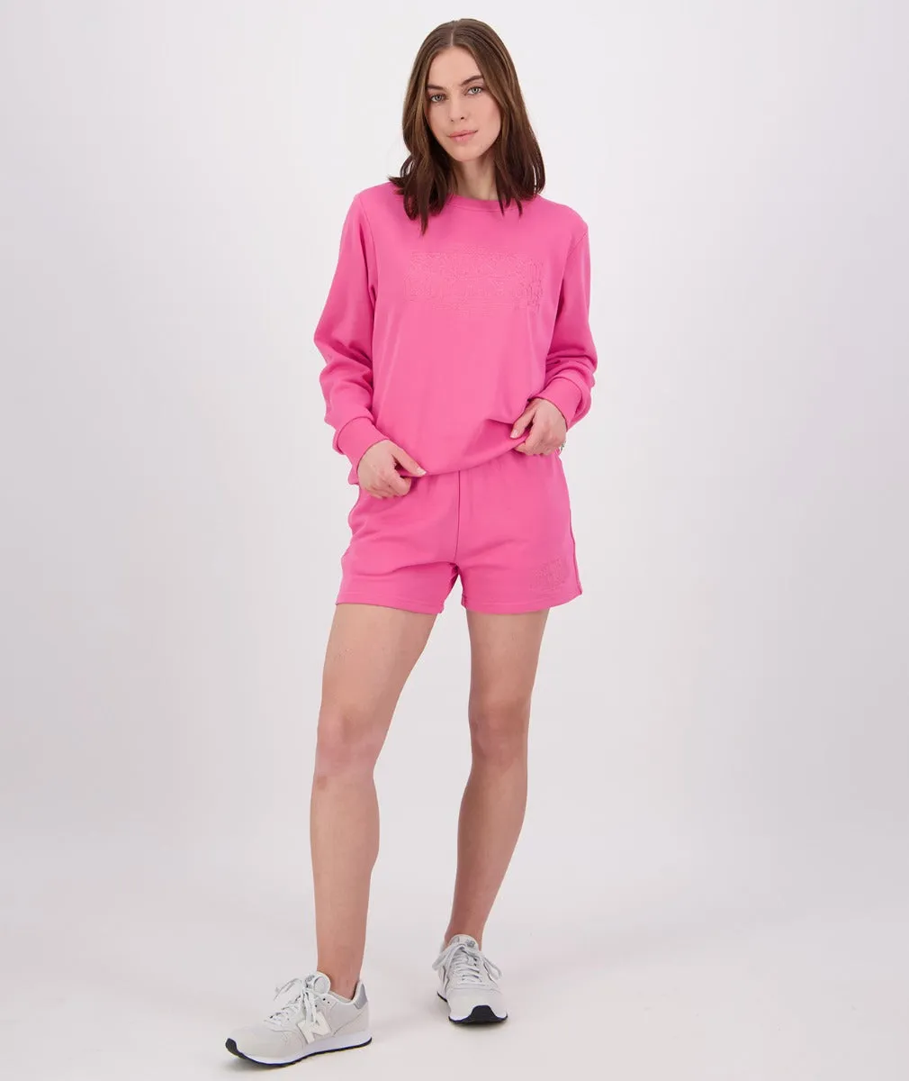 Swanndri Scholar Embroidered Crew Raspberry