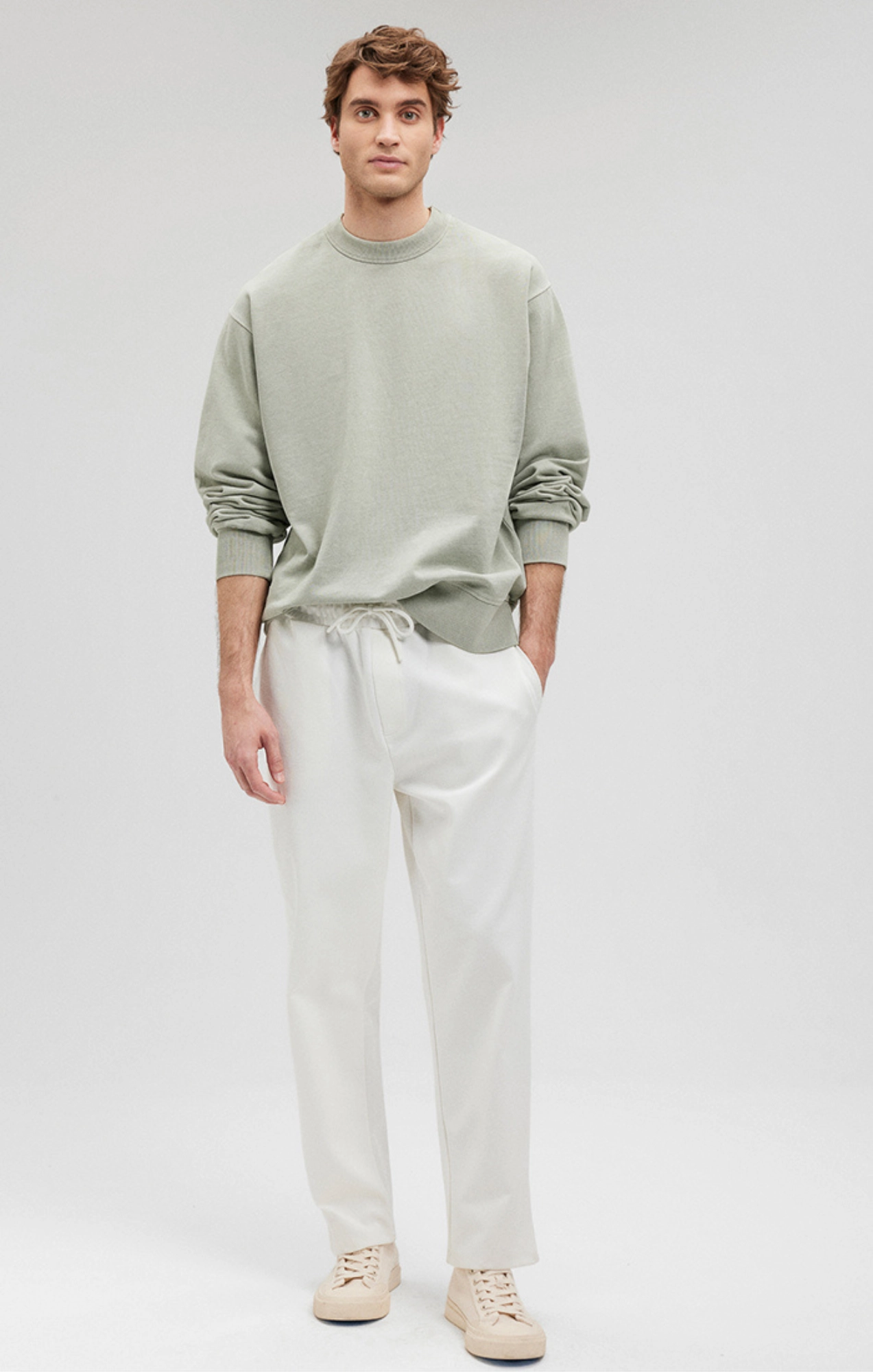 SWEATPANTS IN ANTIQUE WHITE
