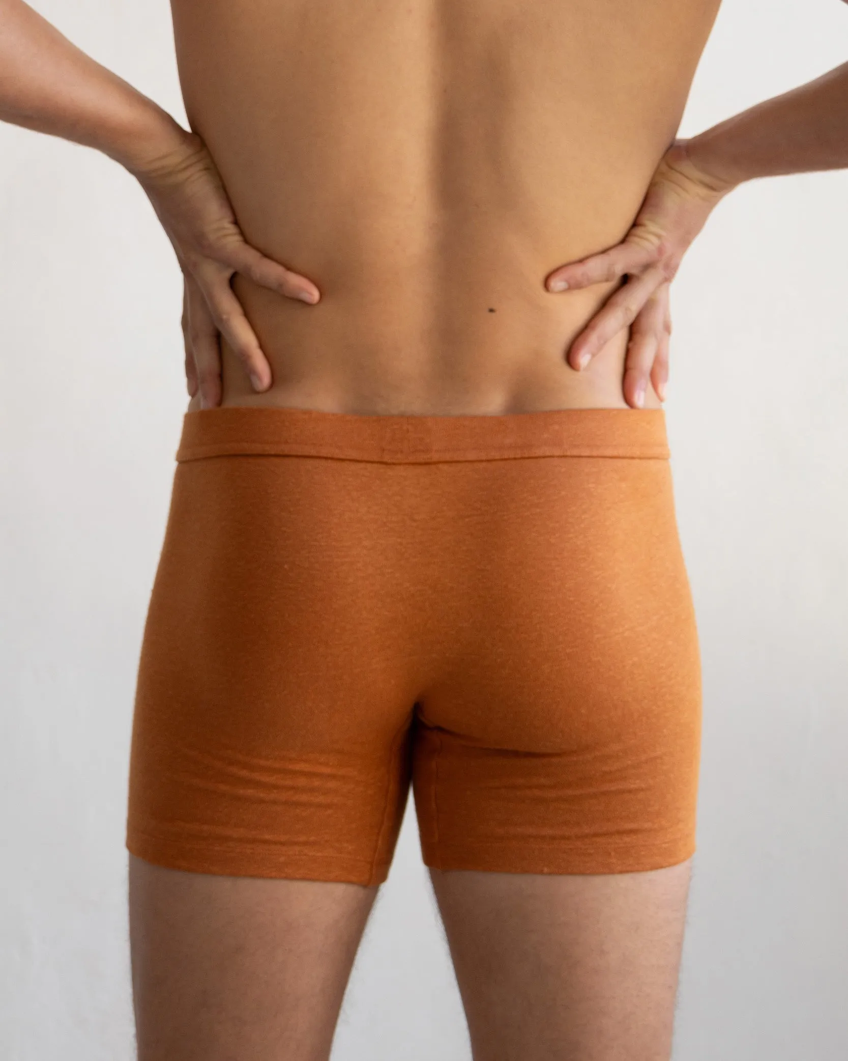 TA-CT Cervin Linen Boxer Briefs - Burnt Orange