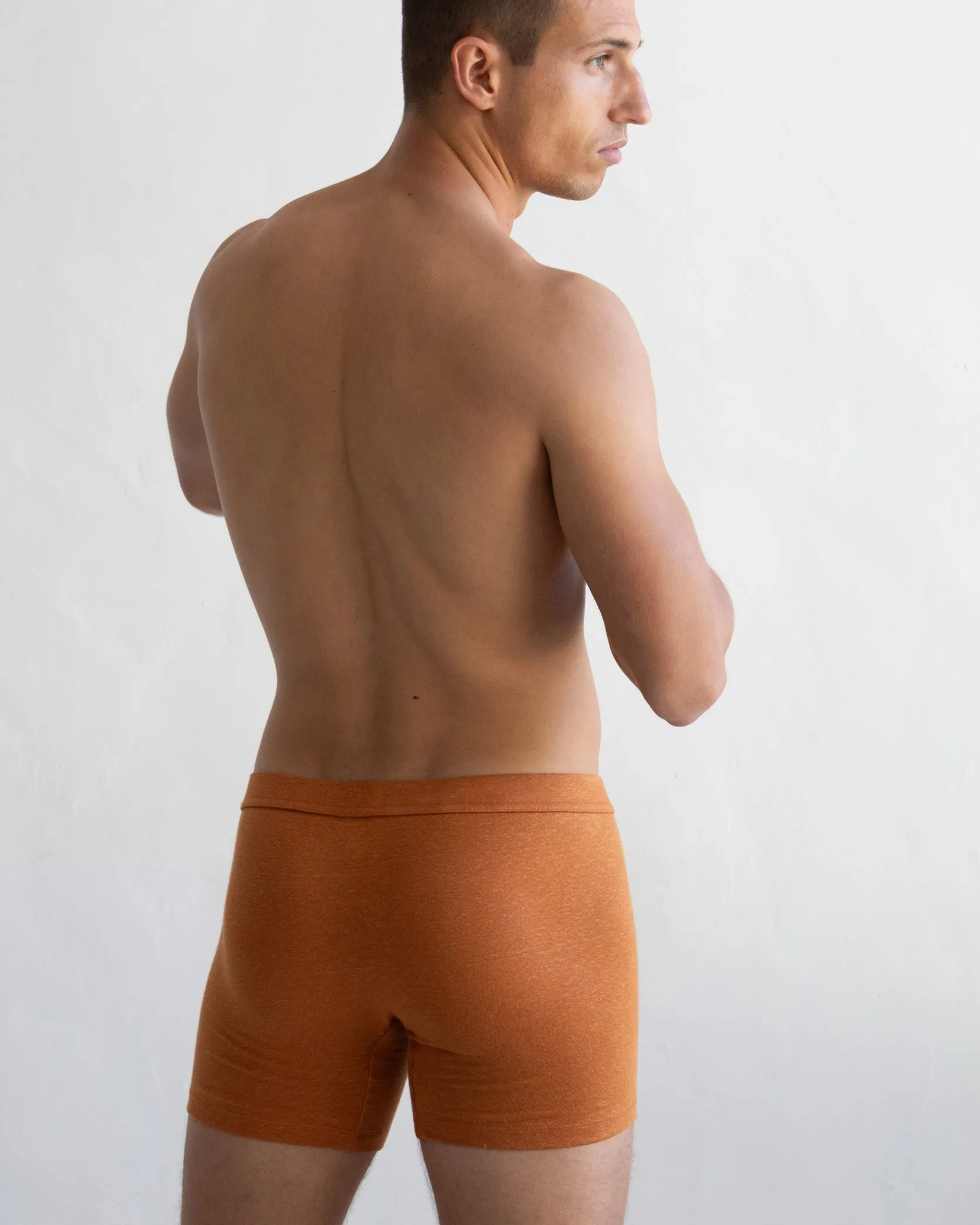 TA-CT Cervin Linen Boxer Briefs - Burnt Orange