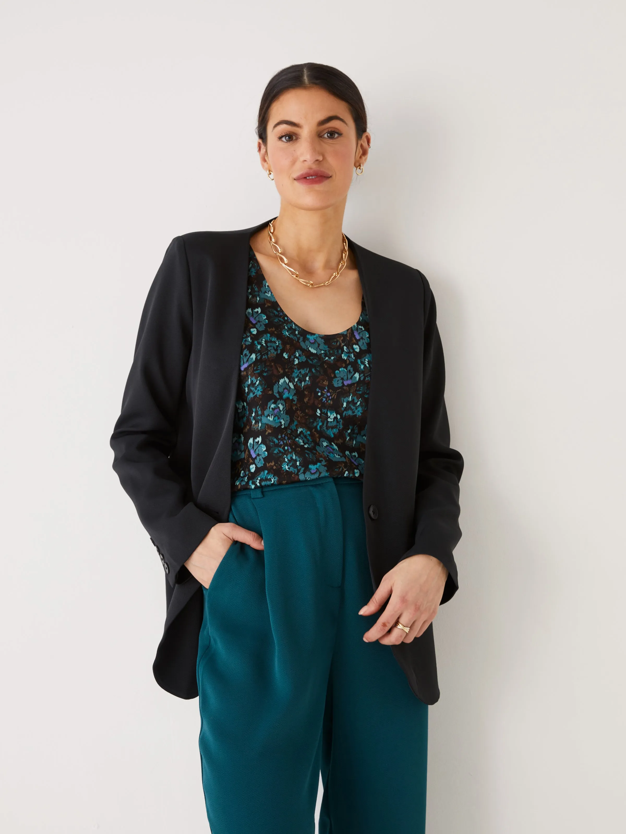 The Satin Camisole in Dark Green