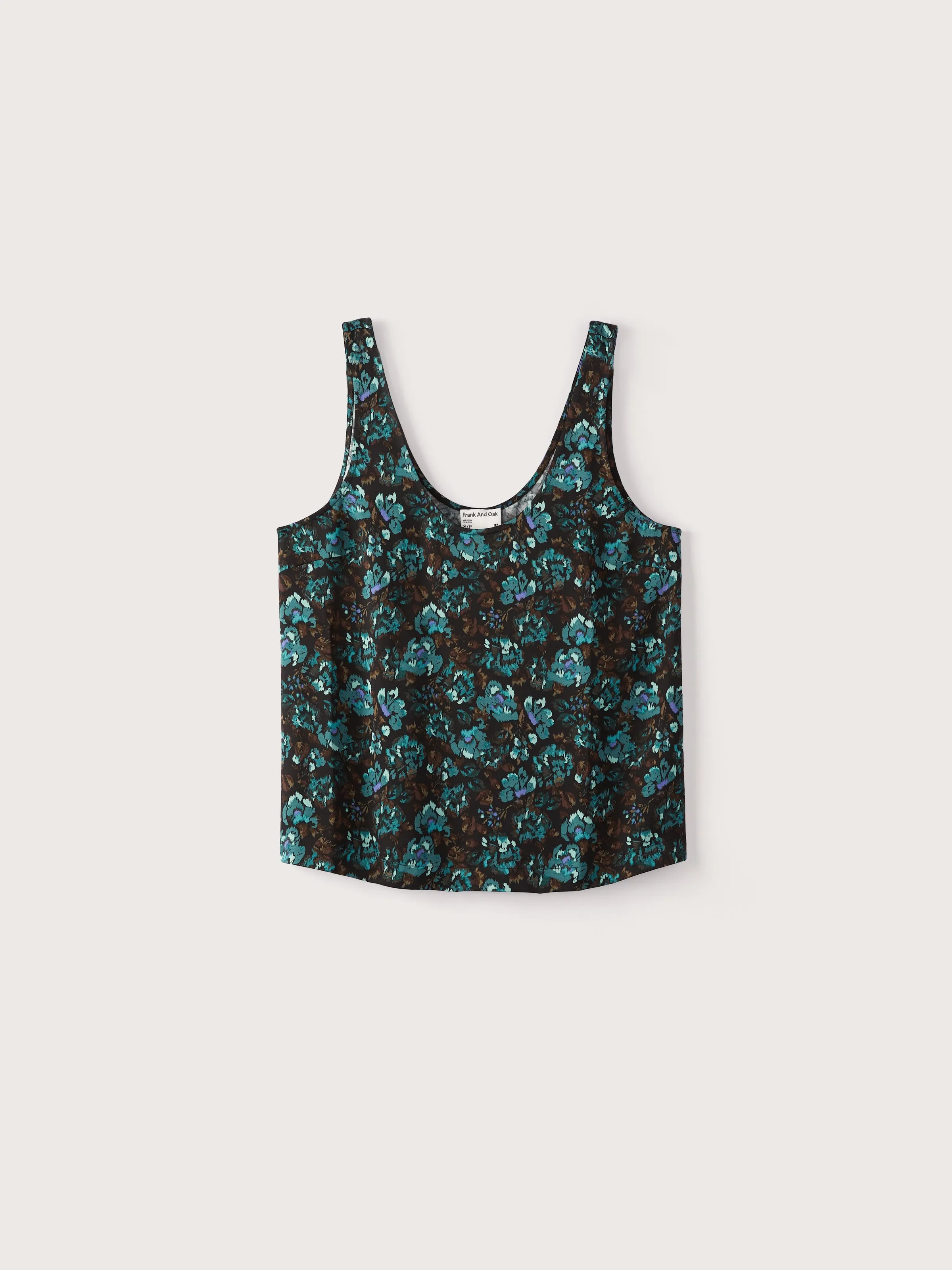 The Satin Camisole in Dark Green