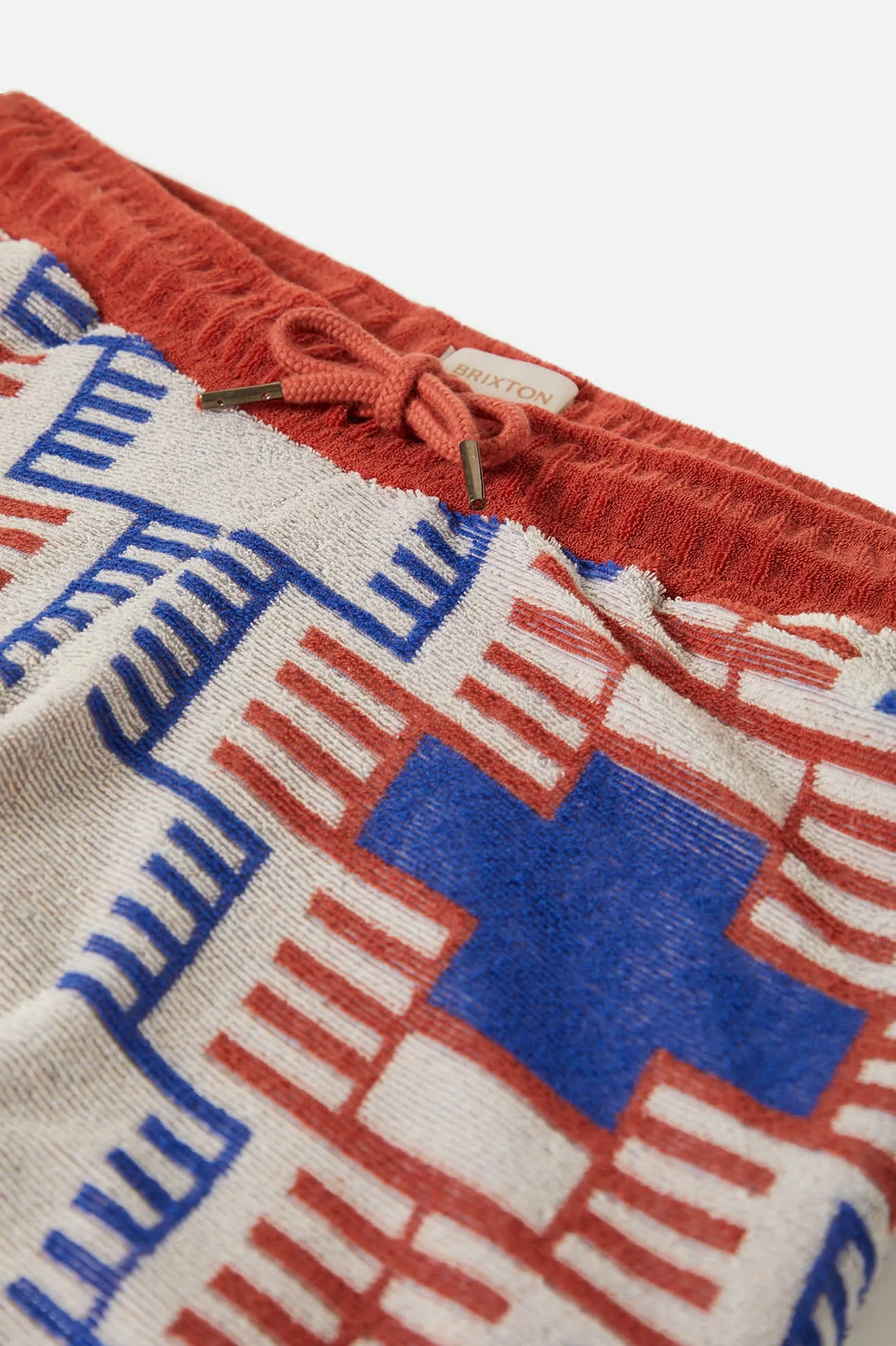 Trail Terry Cloth Short - Electronic Indigo Pattern