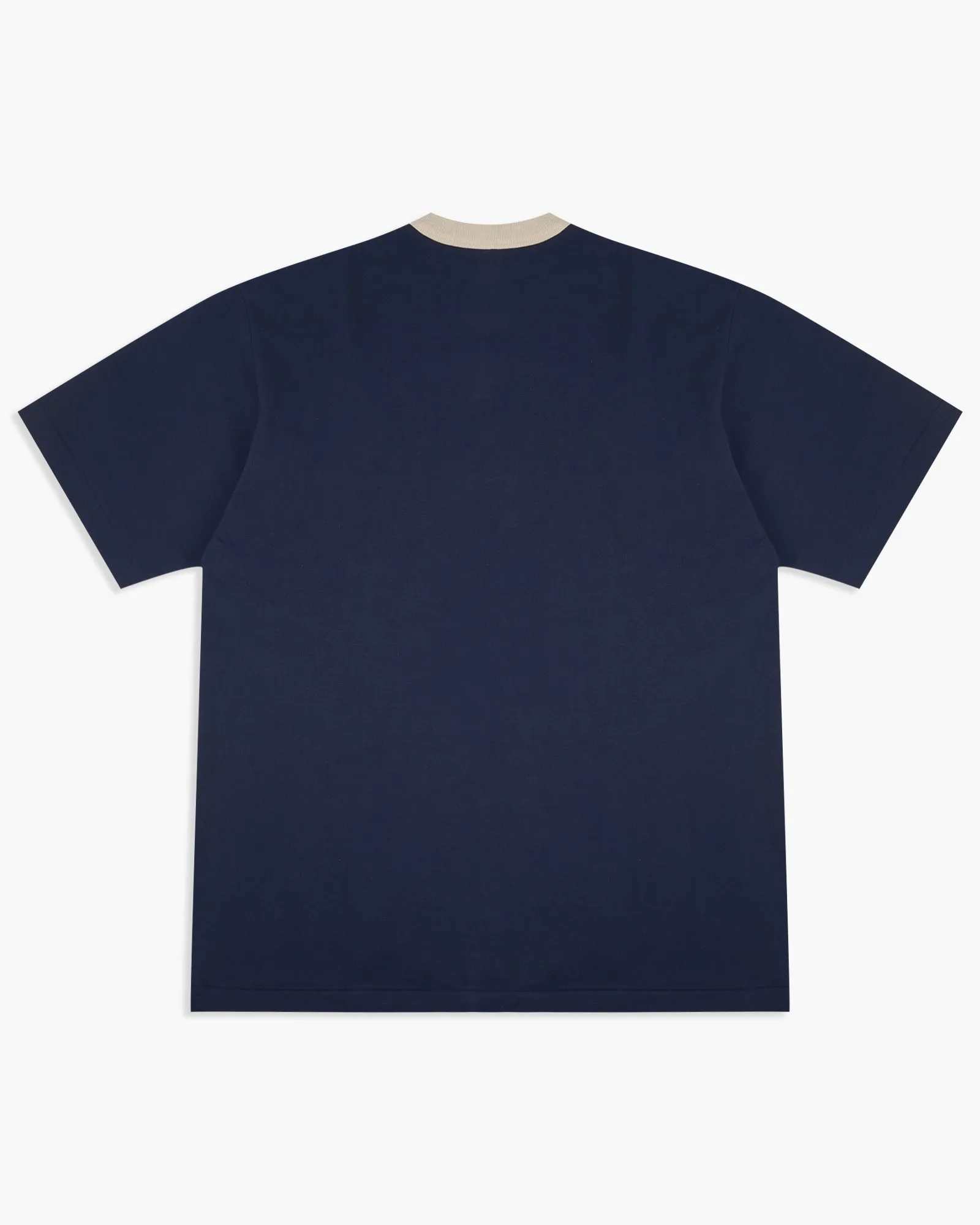 Velva Sheen Made In Japan 2-Tone S/S Pocket Tee - Navy / Off White