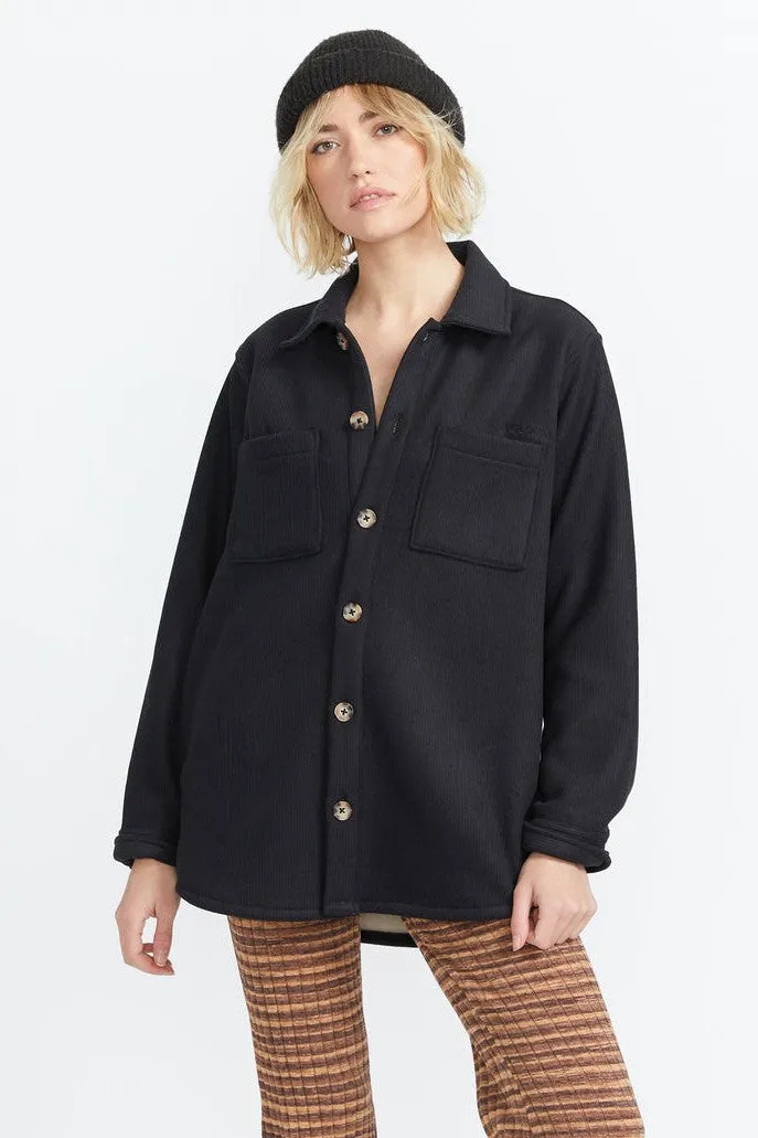 Volcom Stn Bonded Shacket Black