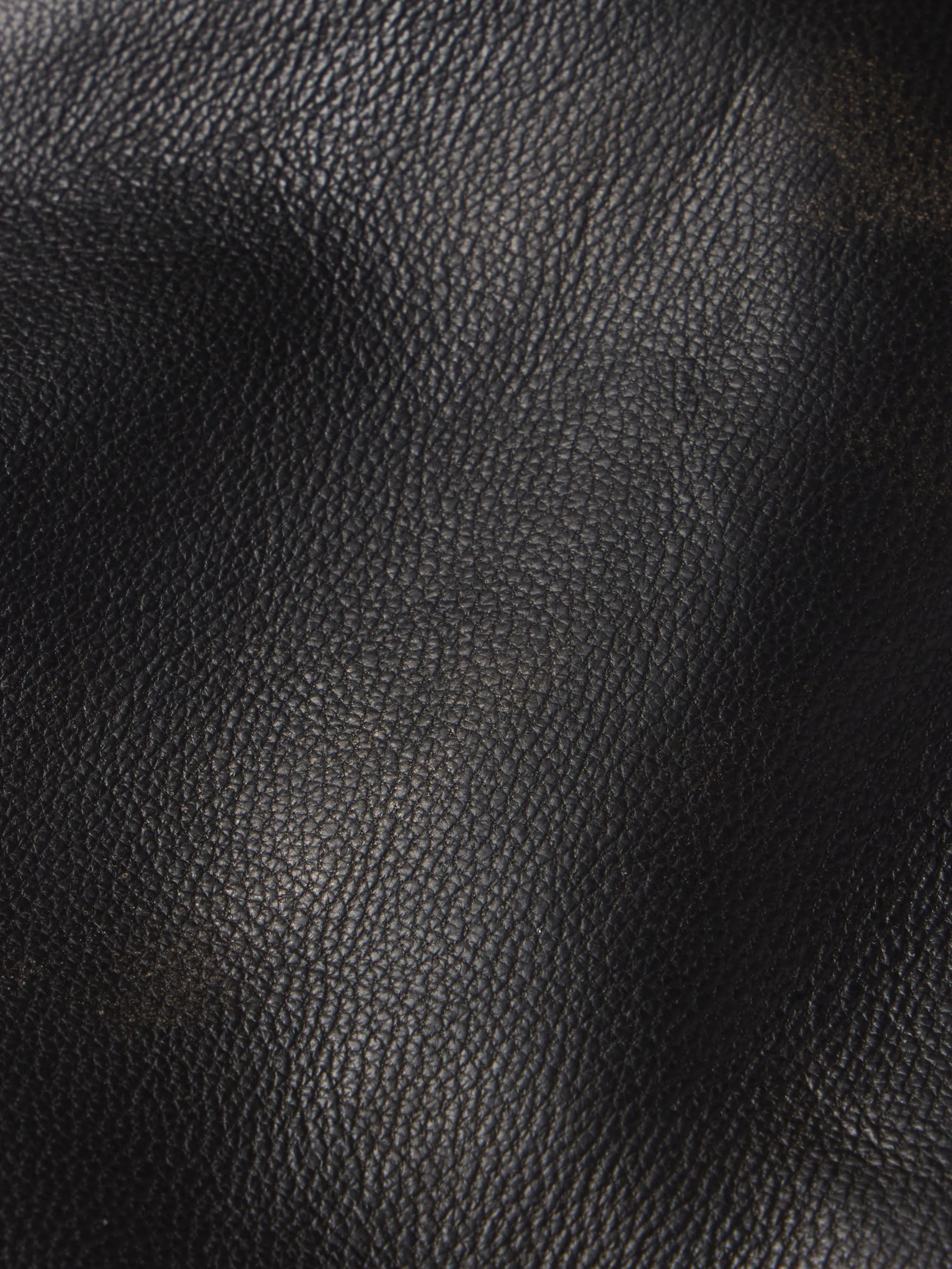 Washed Leather Pant Trousers -- Black Washed