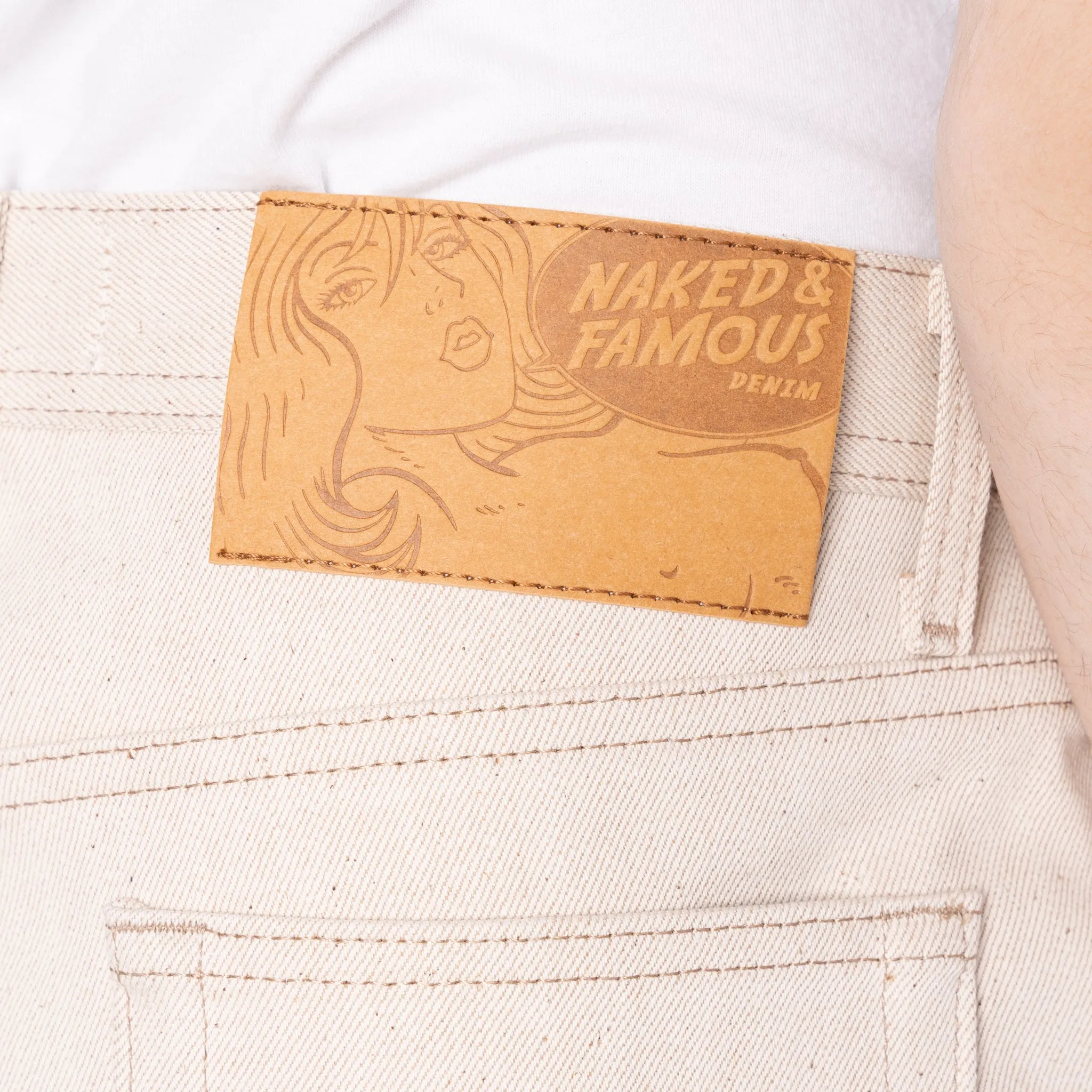 Weird Guy - All Natural Ecru Foxfibre® Selvedge