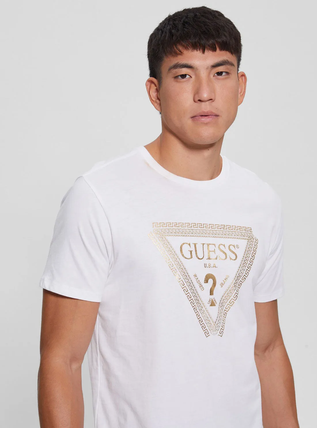 White Chain Logo T-Shirt