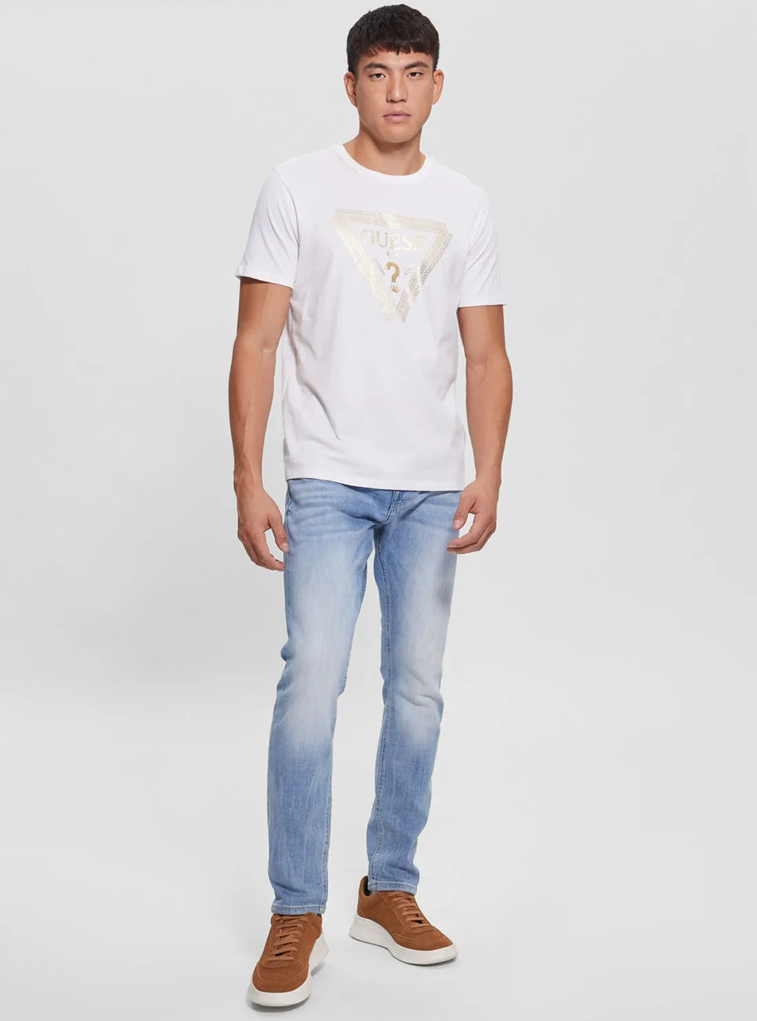 White Chain Logo T-Shirt