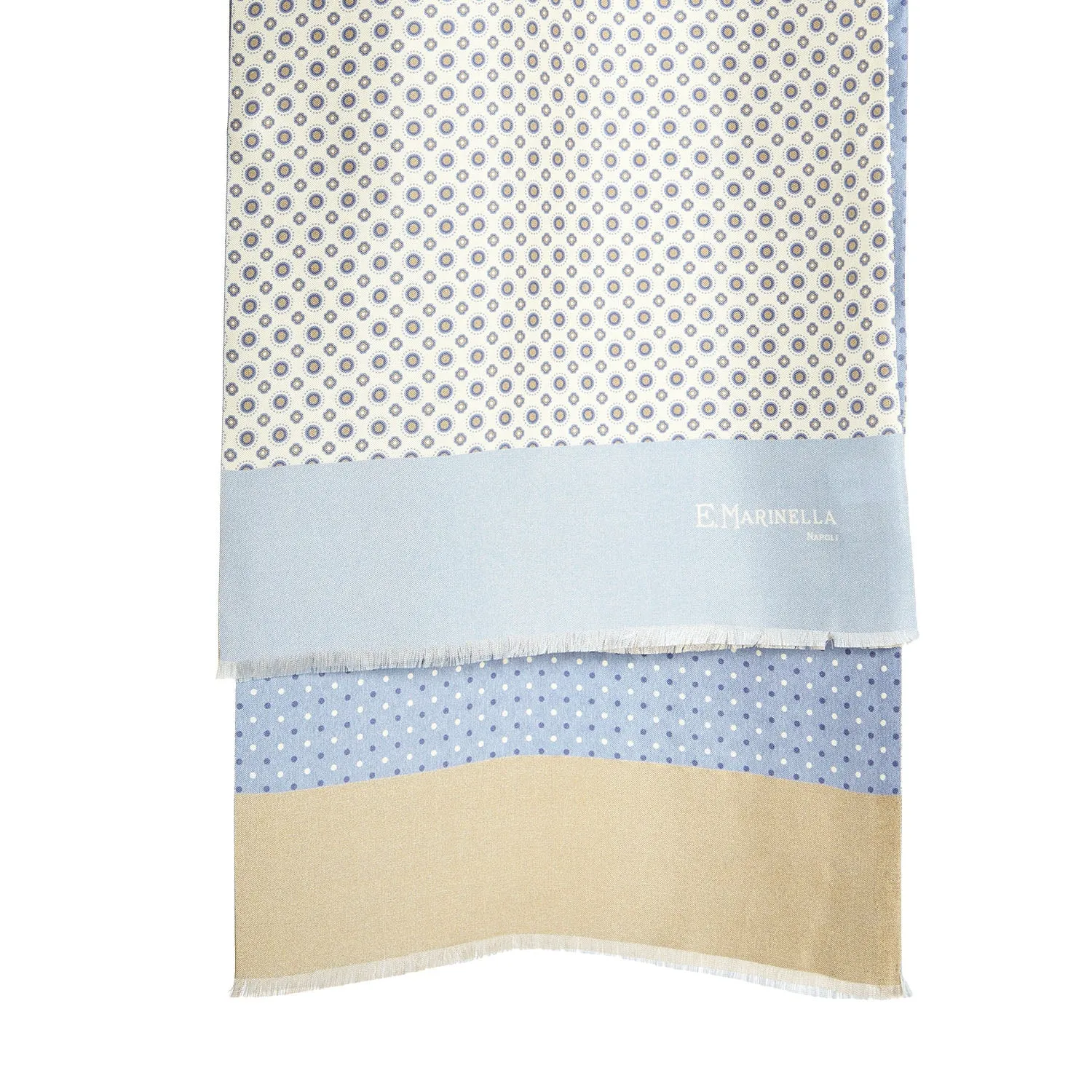 WHITE DOUBLE SCARF