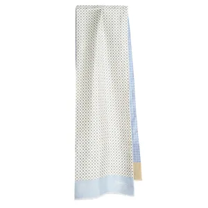 WHITE DOUBLE SCARF