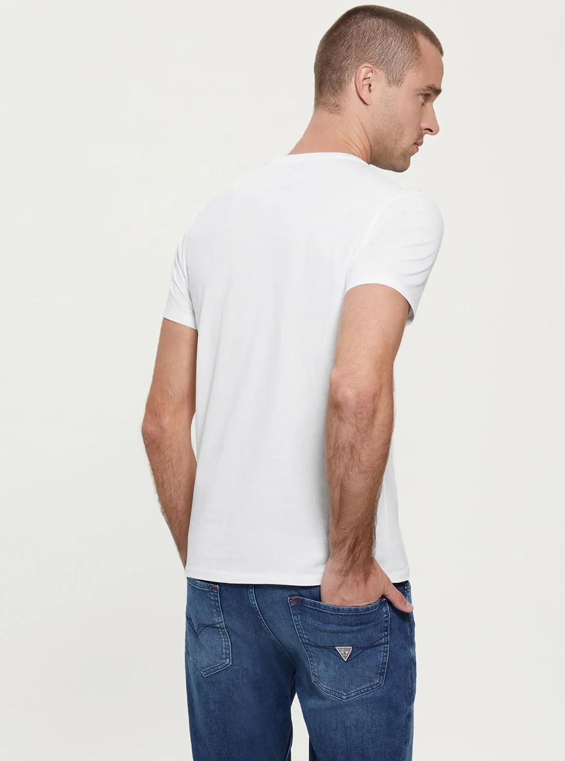 White Pima Logo T-Shirt