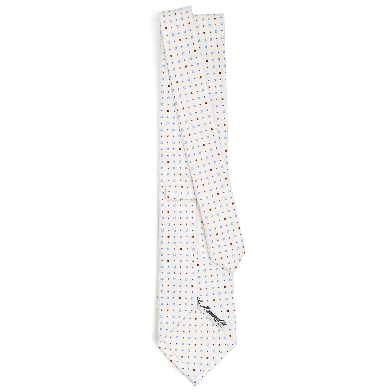 WHITE SARTORIAL CLASSIC SILK TIE