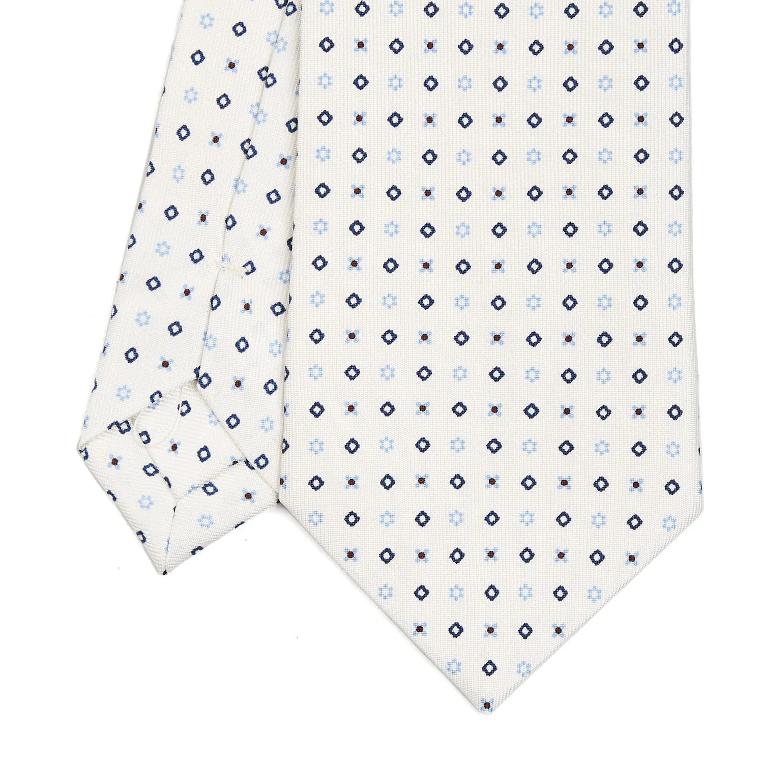 WHITE SARTORIAL CLASSIC SILK TIE