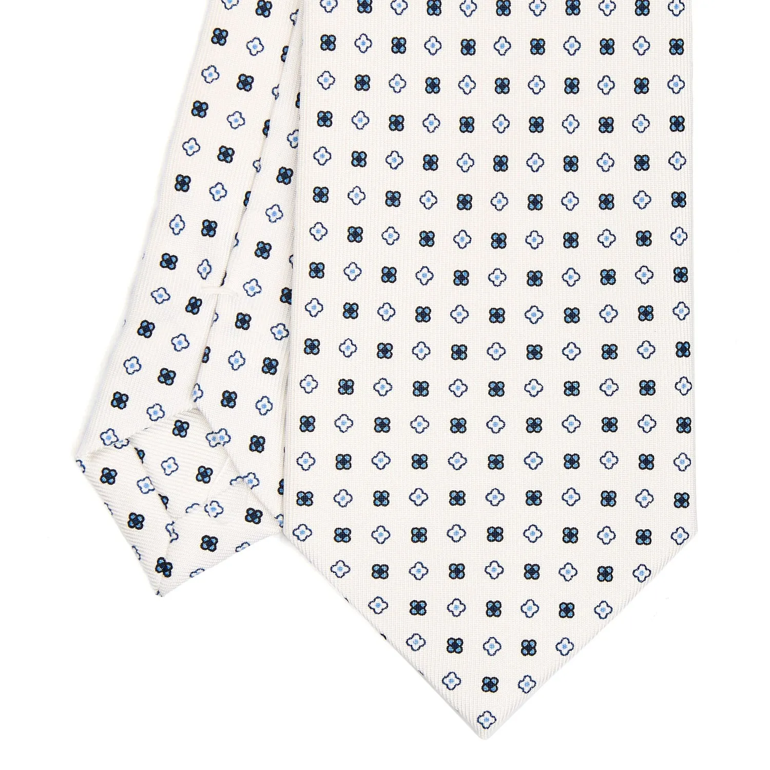 WHITE SARTORIAL CLASSIC SILK TIE