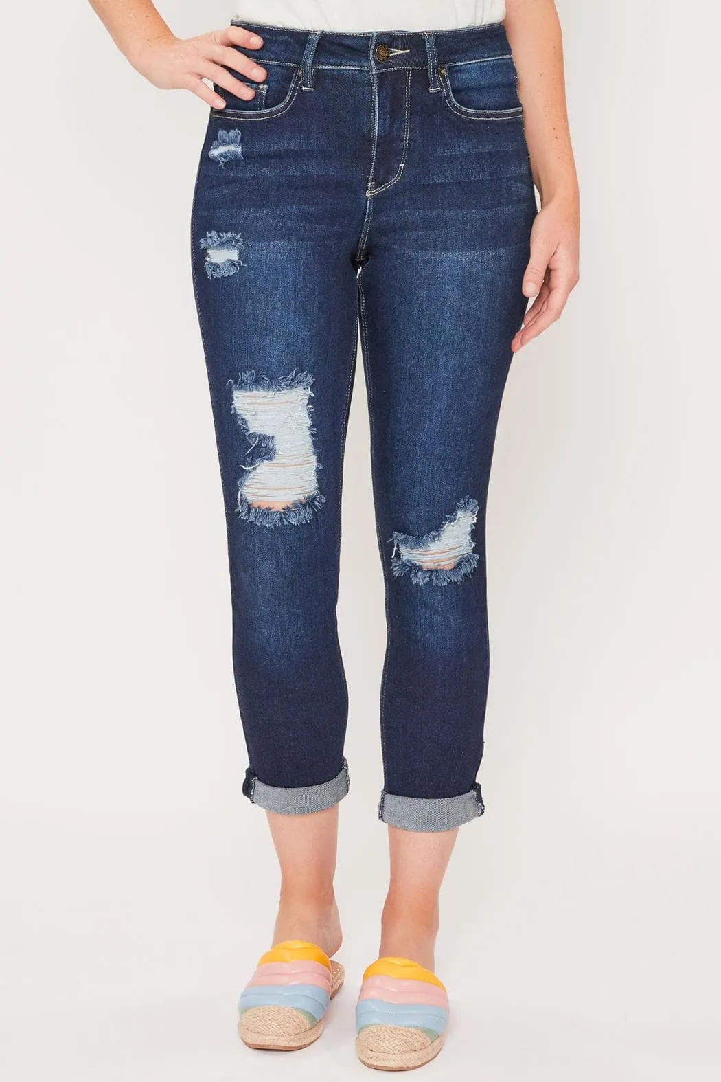 Women's Vintage 5 Pocket Slim Straight Cuff Jean