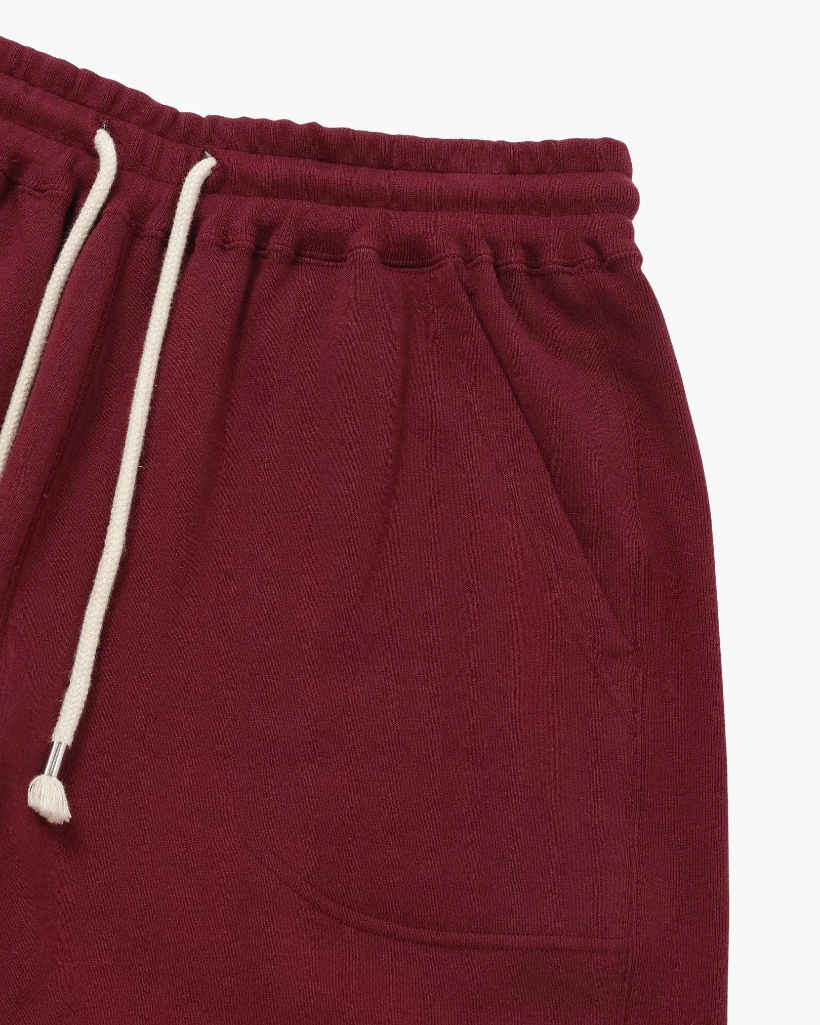 Wonder Looper Super Looper French Terry Sweat Shorts - Burgundy