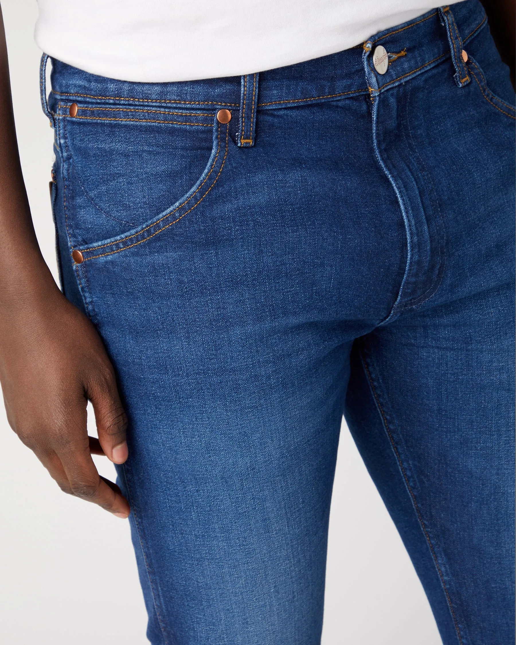 Wrangler Icons 11MWZ Western Slim Mens Jeans - Far Away