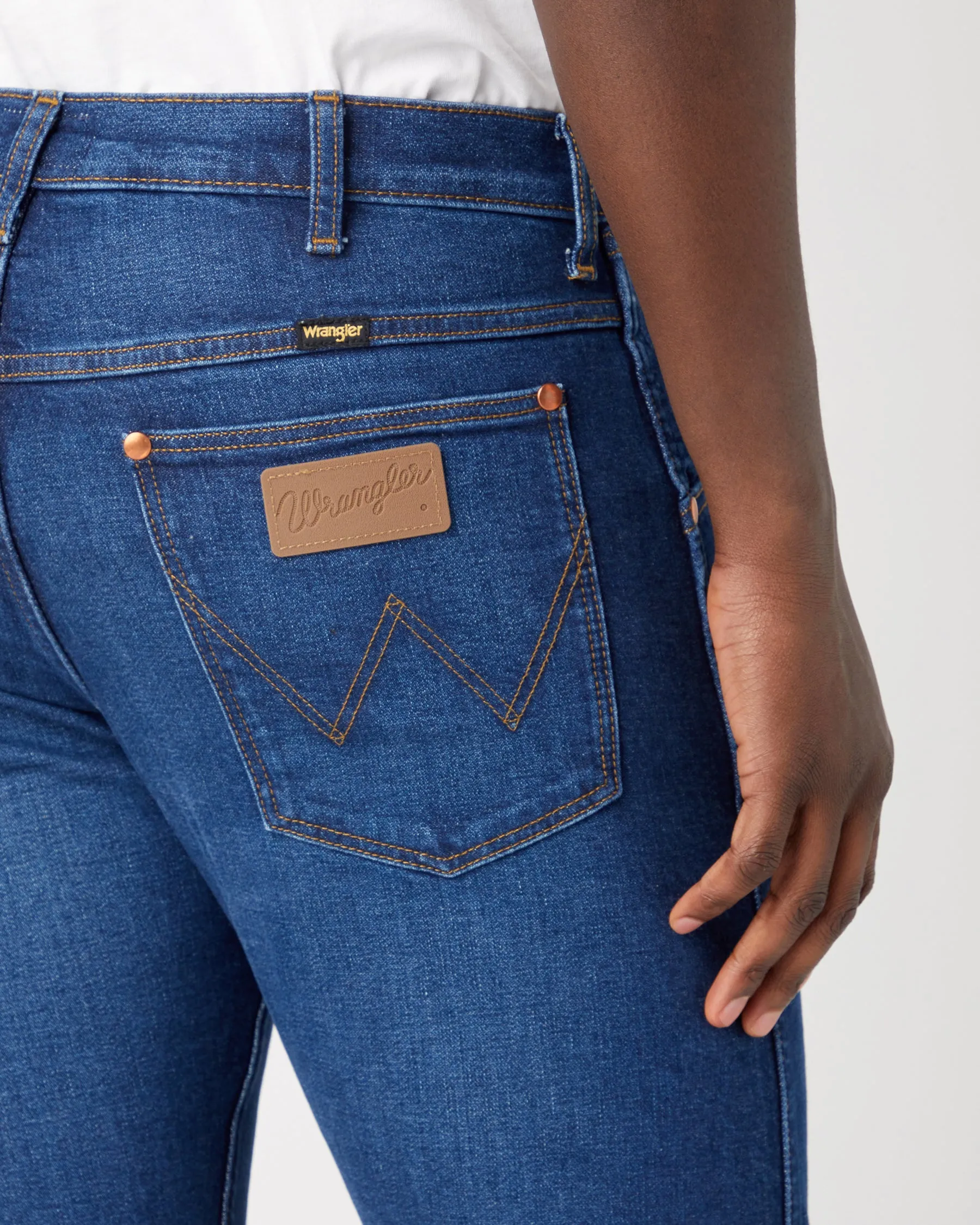 Wrangler Icons 11MWZ Western Slim Mens Jeans - Far Away