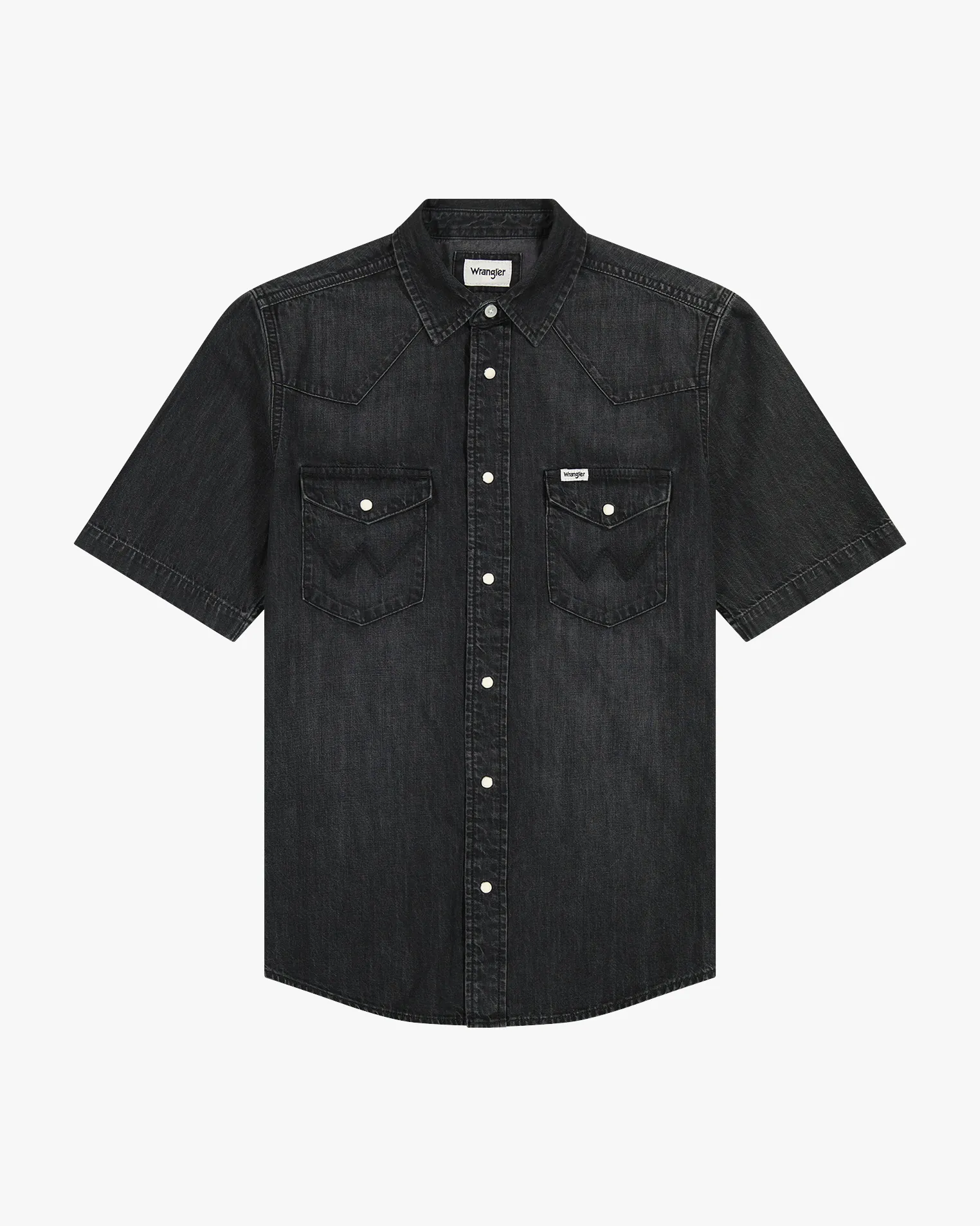 Wrangler S/S Western Denim Shirt - Enchanted Black