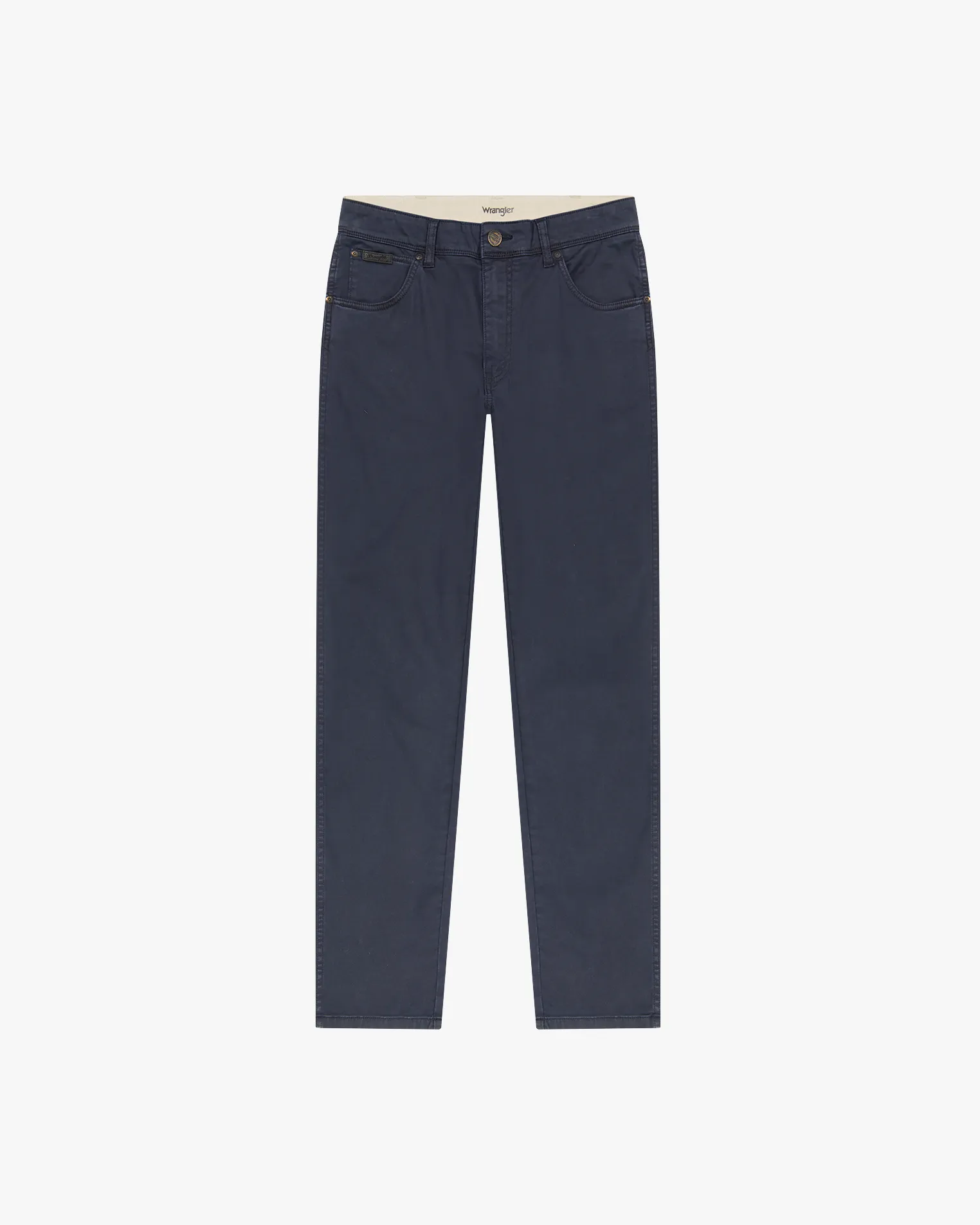 Wrangler Texas SLIM Mens Cotton Satin Trousers - Dark Navy