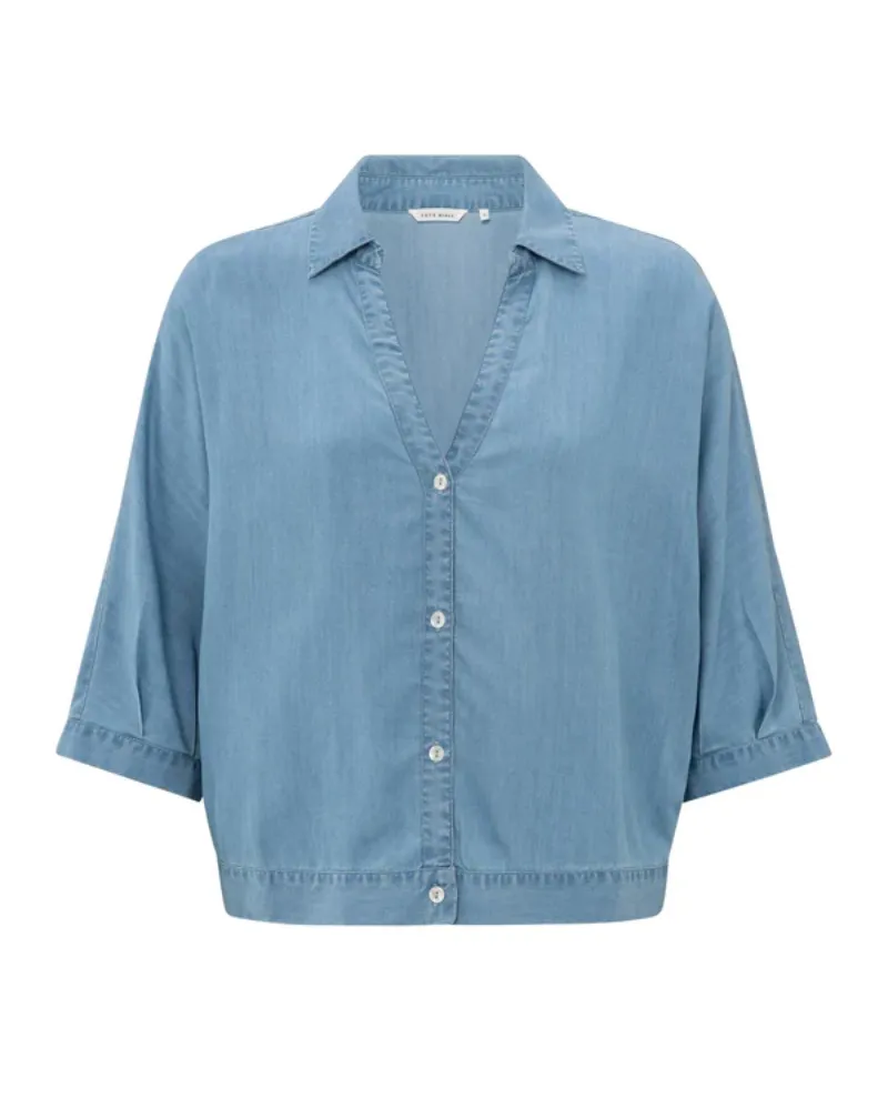 Yaya Blue Chambray Shirt