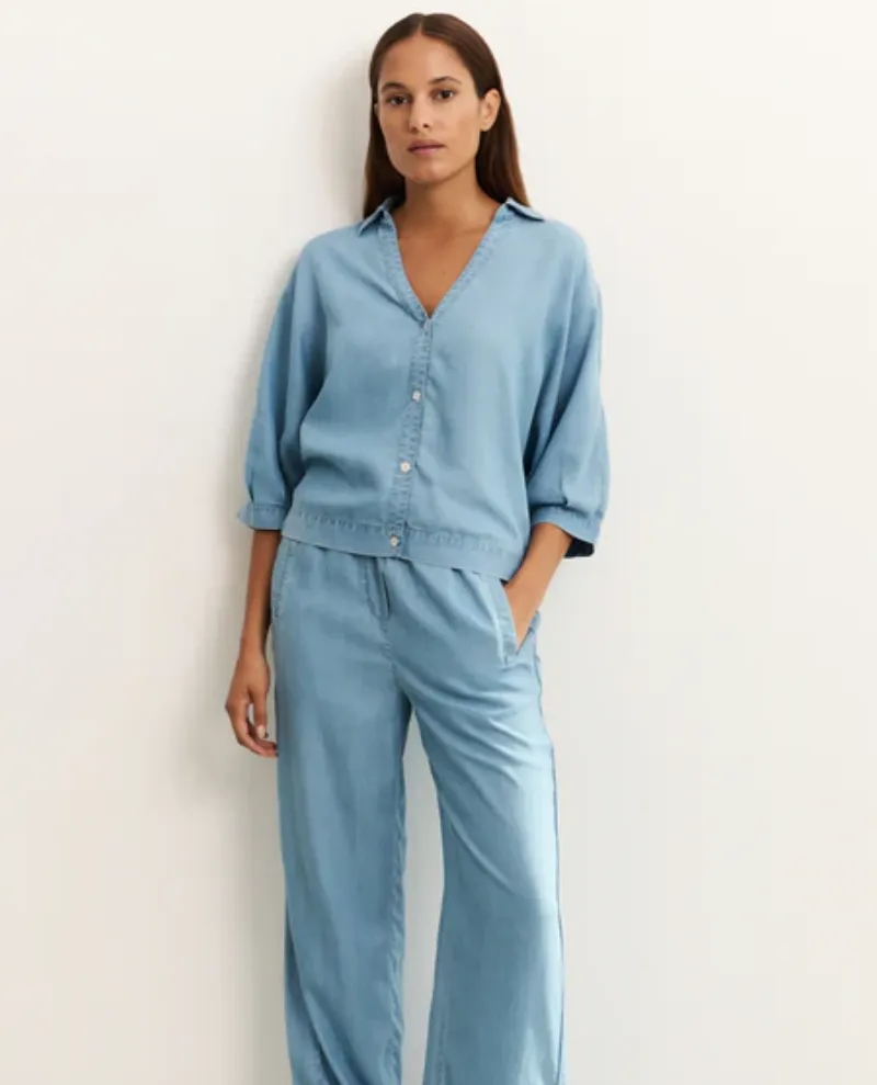 Yaya Blue Chambray Shirt