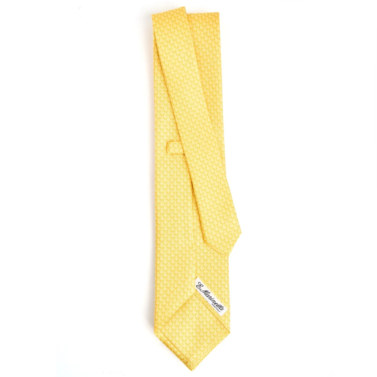 YELLOW SARTORIAL CLASSIC SILK TIE